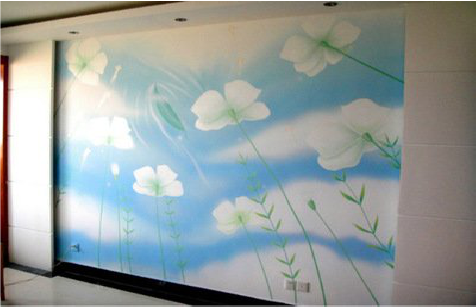 会理画墙绘怎么画好白云的蓬松感？