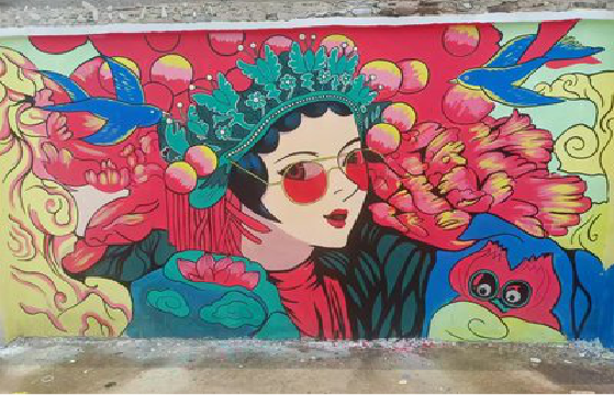 会理墙体彩绘-网红墙