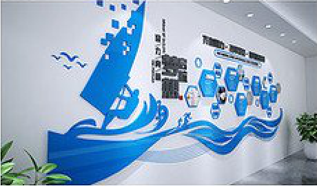 会理海浪主题文化墙如何设计？