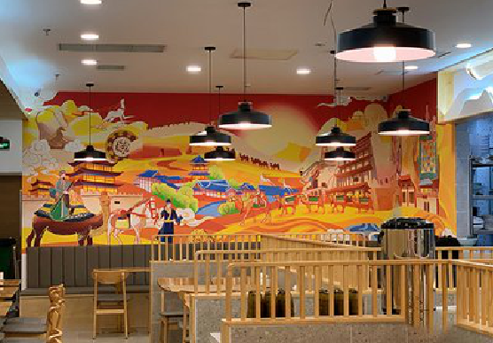 会理商业空间彩绘介绍。