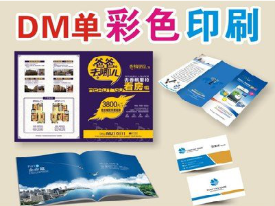 会理单页印刷，色彩搭配简单。